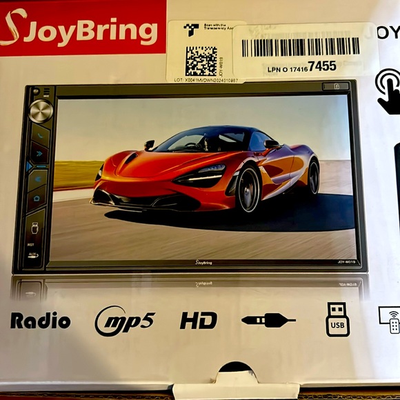 SJoyBring Upgrade Wireless Double Din Car Stereo with Apple Carplay, Android Aut - Picture 1 of 10